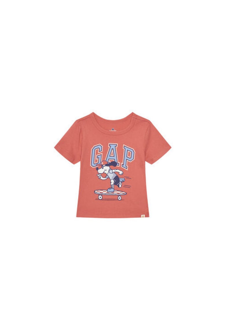 Tricou pentru baieti 738060-00 - Bumbac - Corai - Rosu deschis