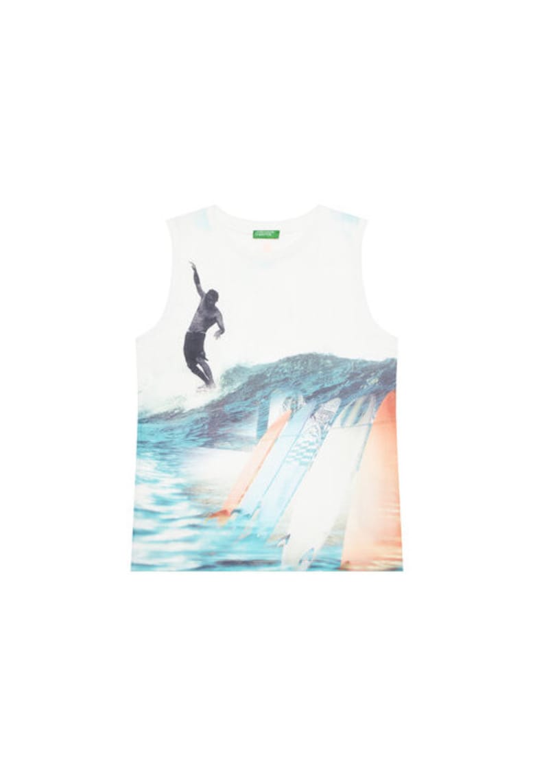 Maiou pentru baieti  3RD0CH020 - Poliester - Alb