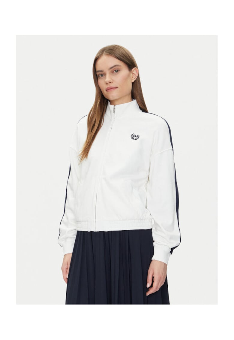 Hanorc dama 732240-03 - Bumbac /Poliester reciclat - Alb - Alb