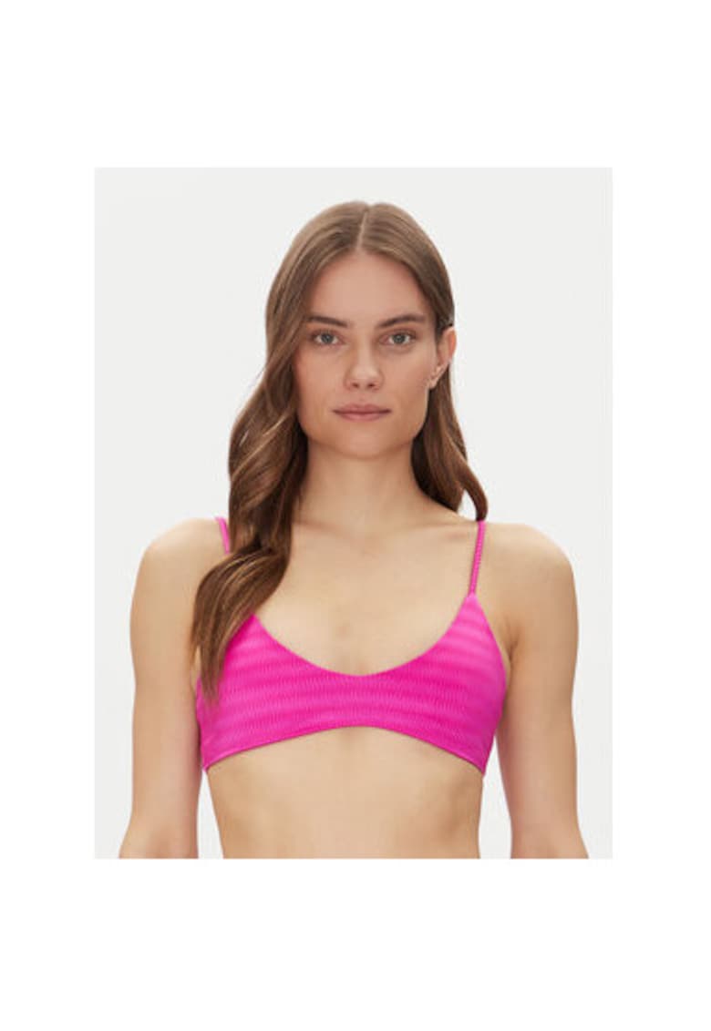 Sutien de baie dama  PT3195STR036 - Poliester/Poliester reciclat - Roz
