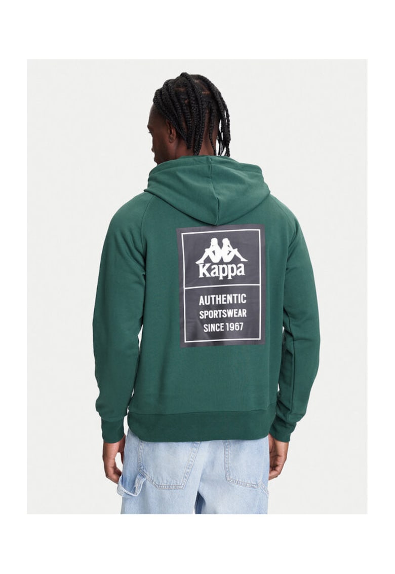 Hanorc barbati 321W7GW - Bumbac - Verde - Verde