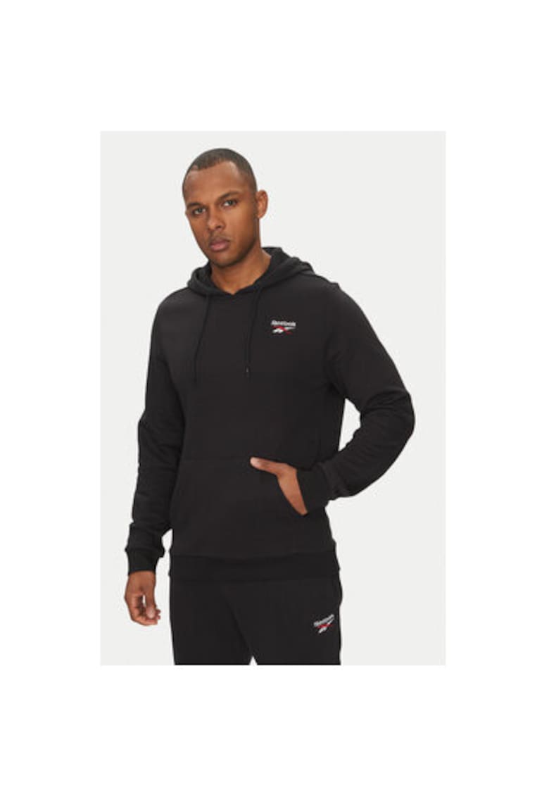 Hanorc barbati 100221784 - Bumbac/Poliester - Negru - Negru