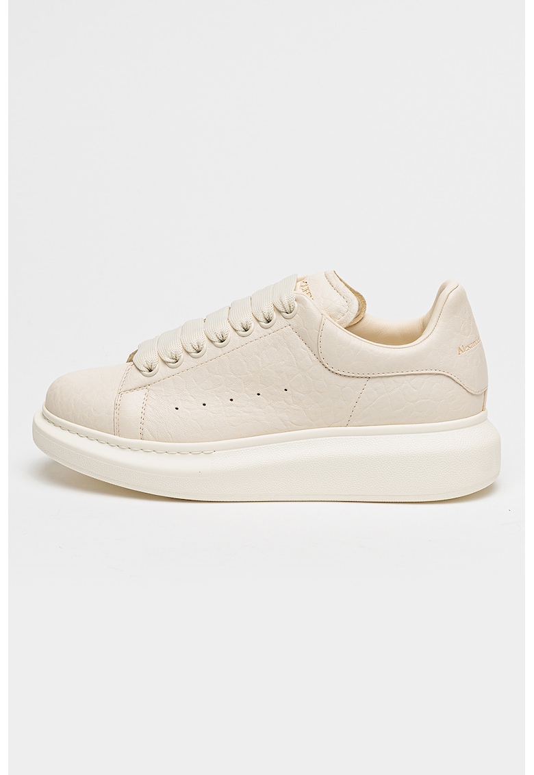 Pantofi sport texturati de piele cu logo