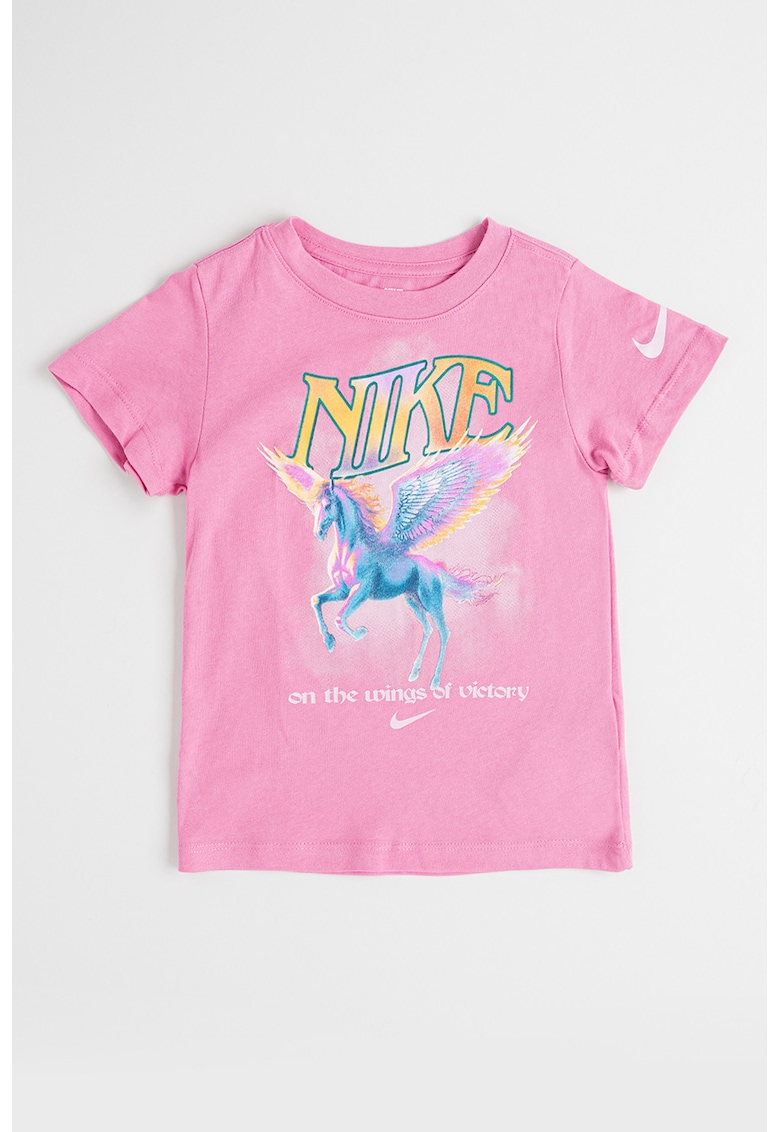 Tricou regular-fit Pegasus - Portocaliu/Turcoaz/Roz