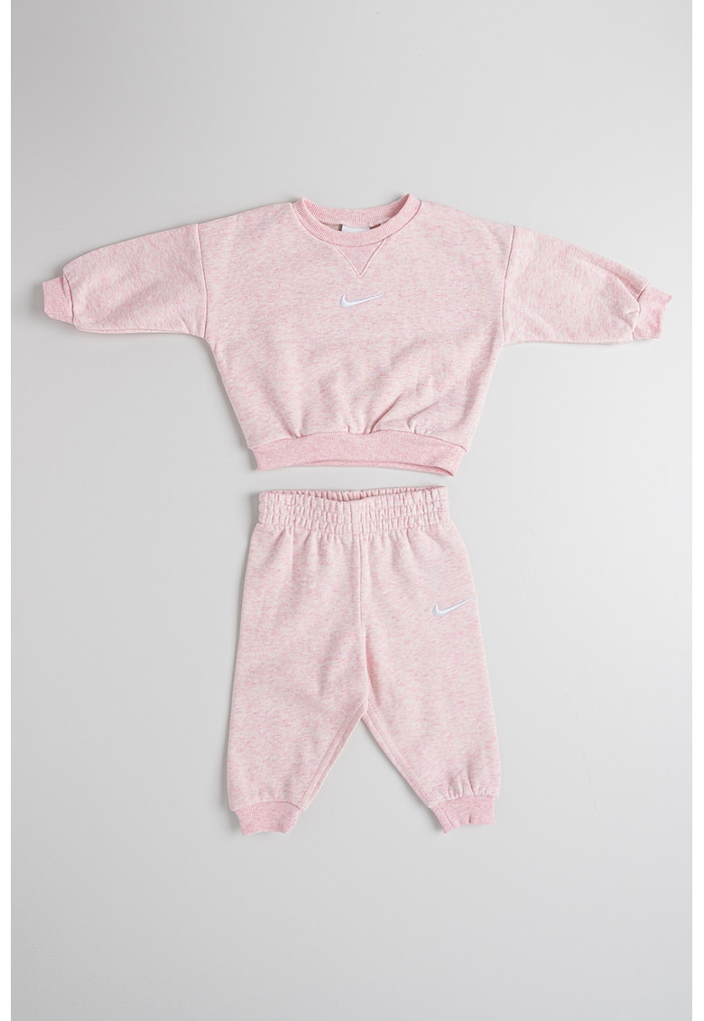 Set de bluza de trening si pantaloni Essential - 2 Piese - Roz pastel