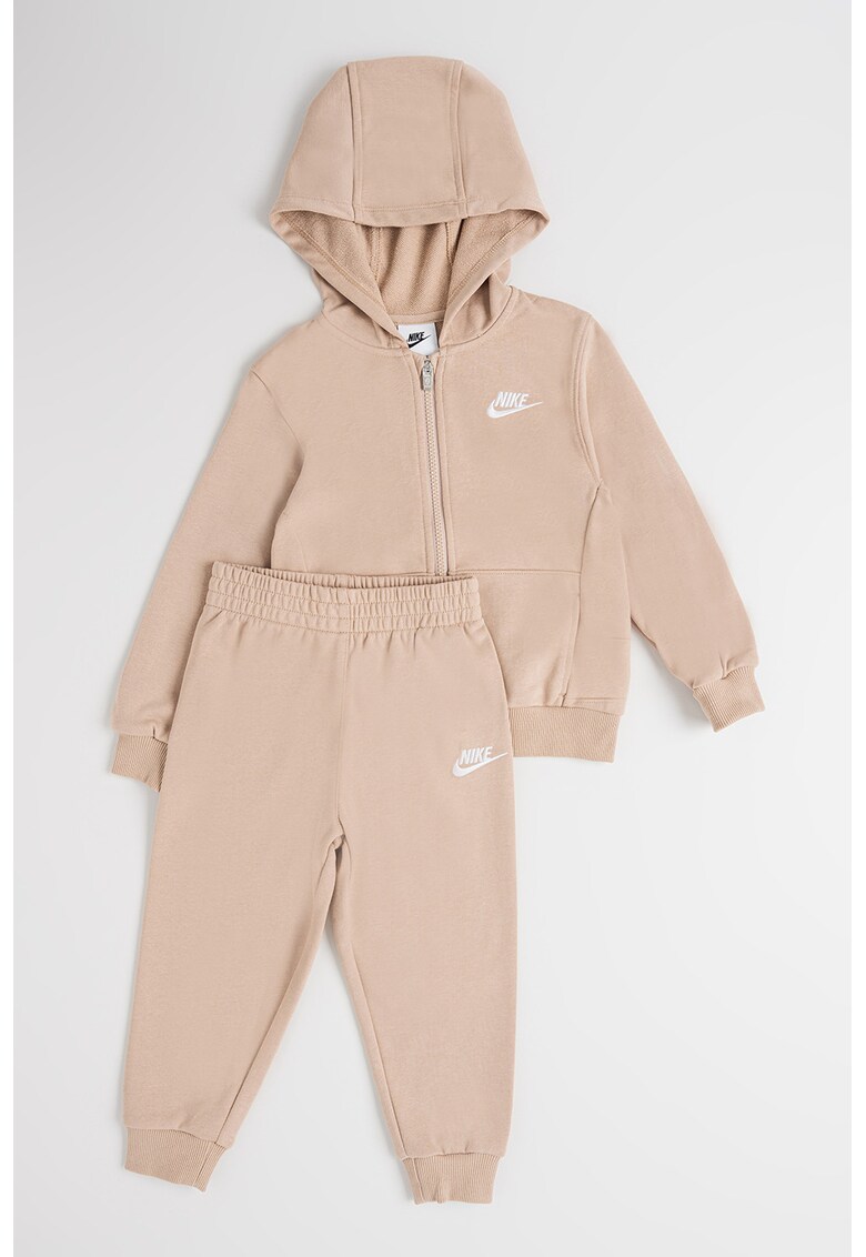 Trening din amestec de bumbac cu detaliu logo - Bej