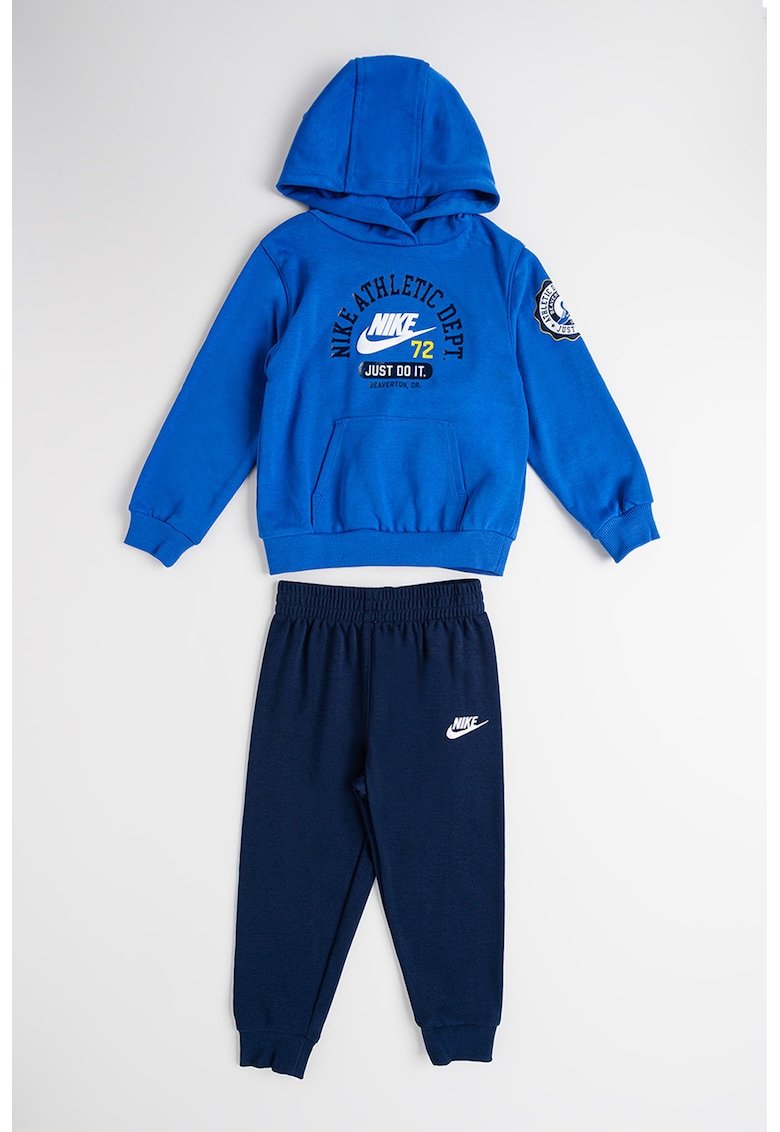 Trening din amestec de bumbac cu imprimeu logo Trening din amestec de bumbac cu imprimeu logo