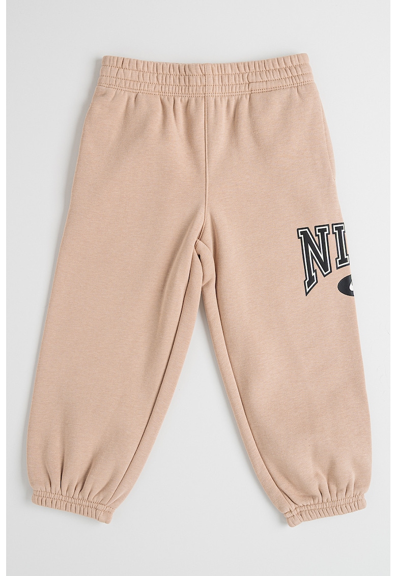 Pantaloni de trening cu logo Game Day - Maro deschis/Negru