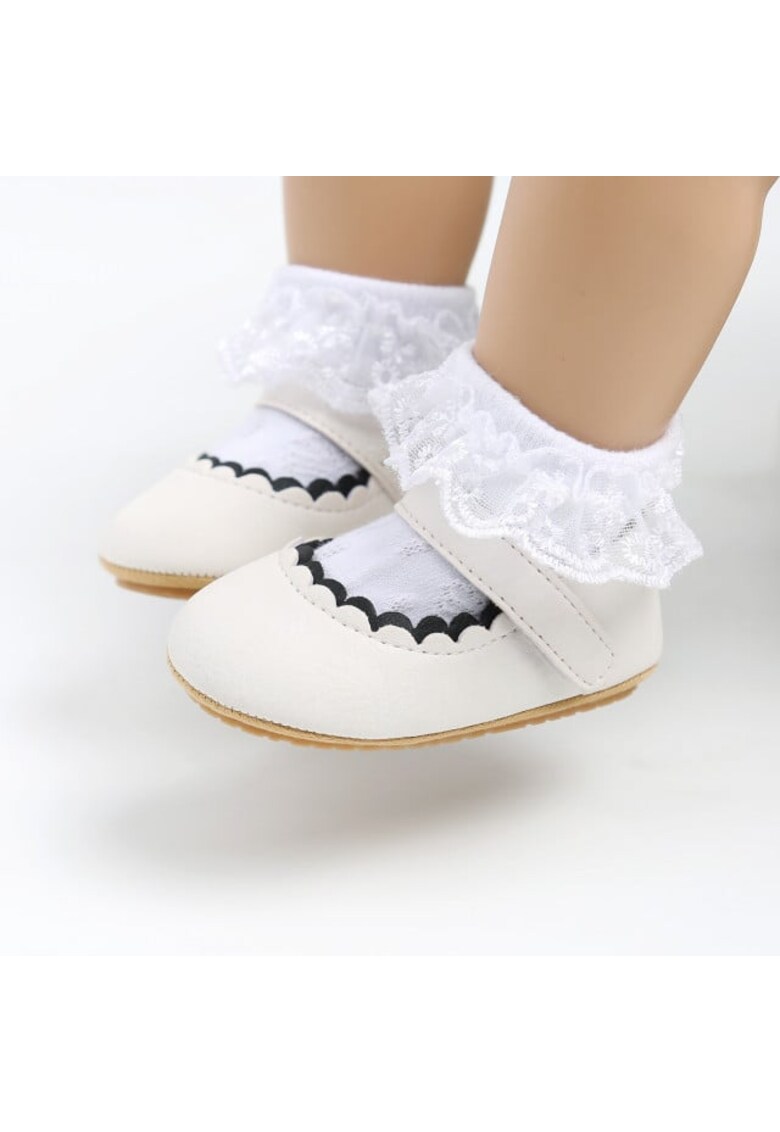Pantofi Model AL 15299 - Piele ecologica - 3-6 - Alb - 18 - Alb