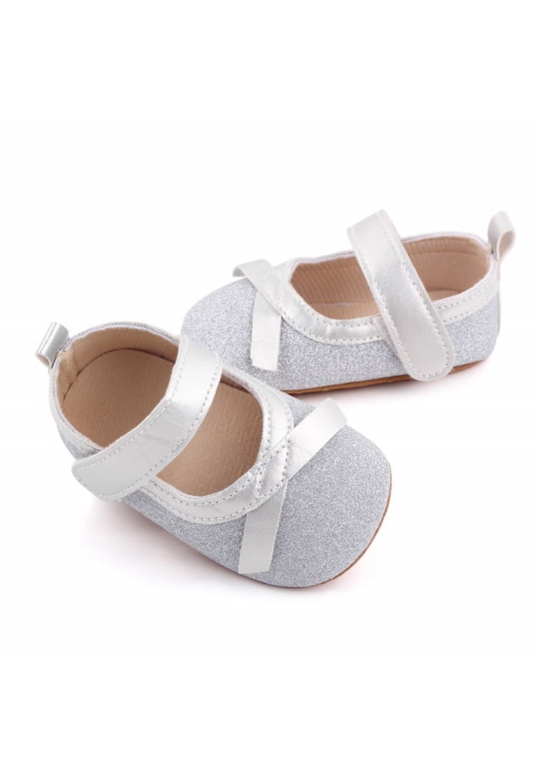 Pantofi Model AL 15244 cu fundita - Textil - Argintiu