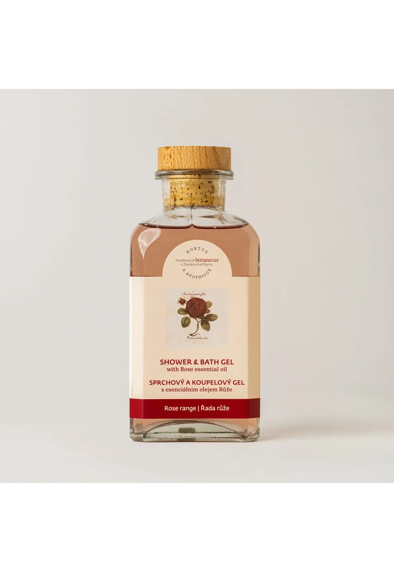 Gel de dus si baie cu ulei esential de Trandafir