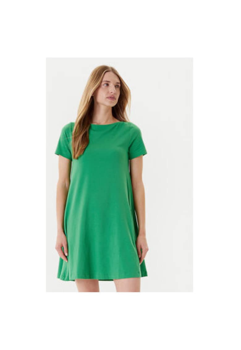 Rochie dama 3Z1RDV01E - Bumbac - Verde - Verde