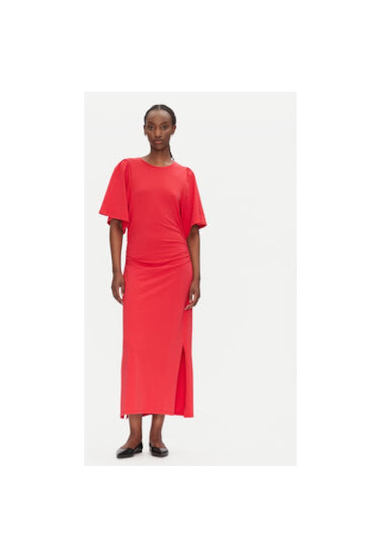 Rochie dama BBW4560 - Bumbac organic - Rosu