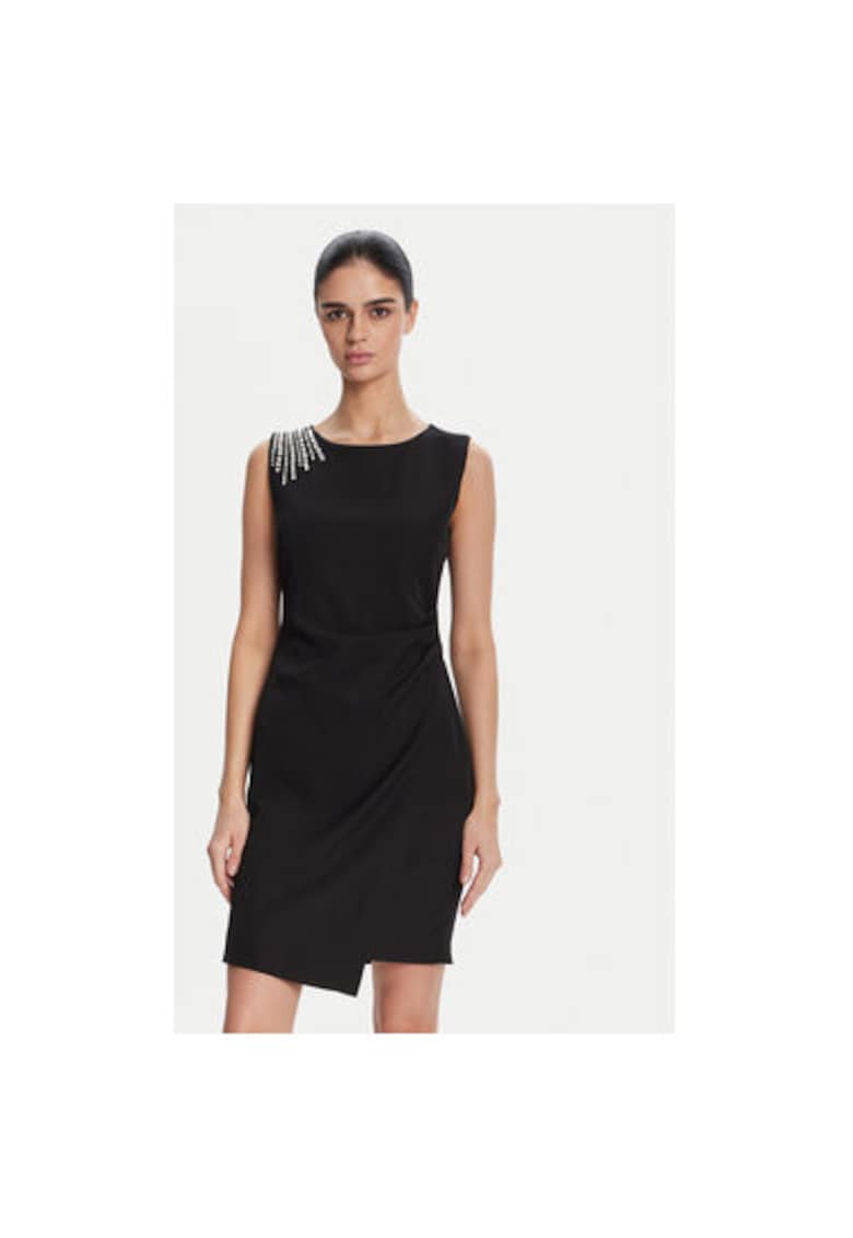 Rochie dama ACAB000805 - Poliester/Elastan - Negru