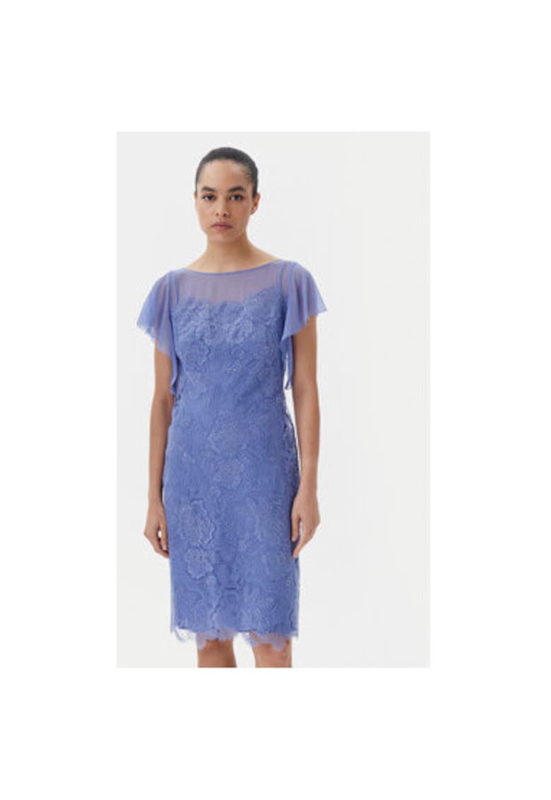 Rochie dama 541685 PANIERE - Matase - Albastru - Albastru