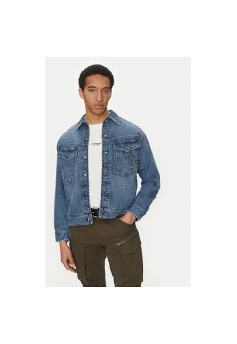 Jacheta de blugi barbati G Star Raw - D23593-D536 - Bumbac - Albastru