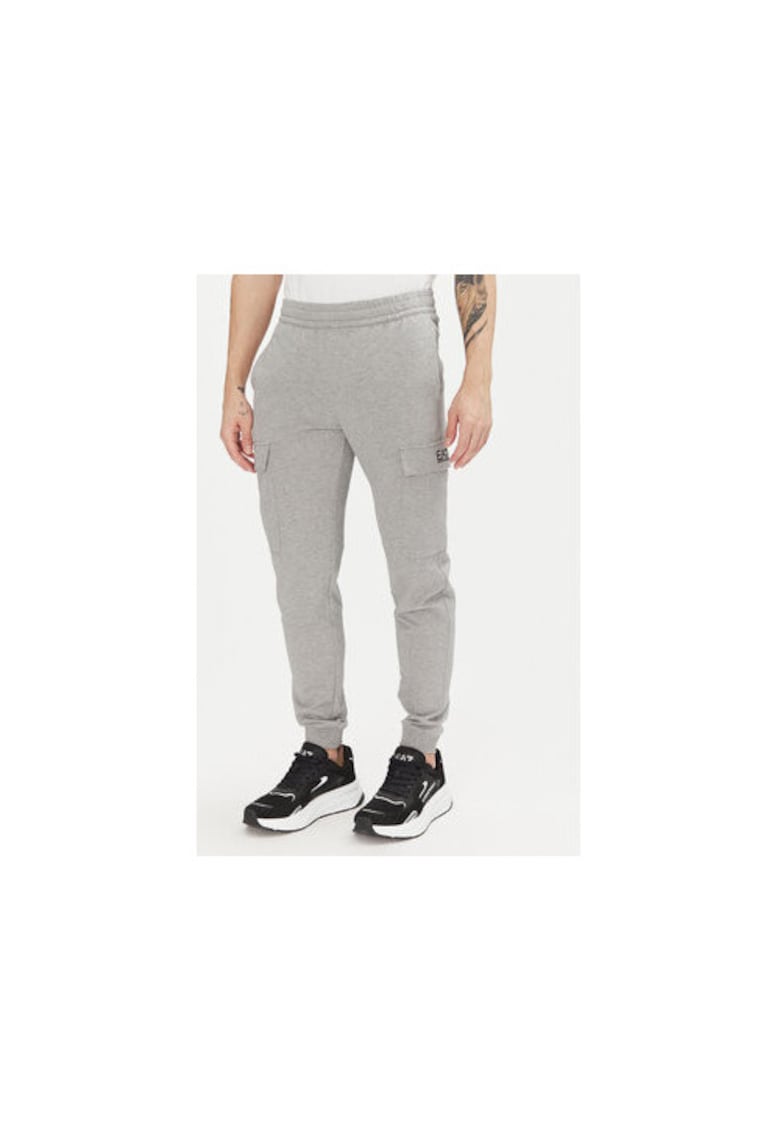 Pantaloni de trening barbati Emporio Armani - 8NPP67 PJVRZ - Bumbac - Gri