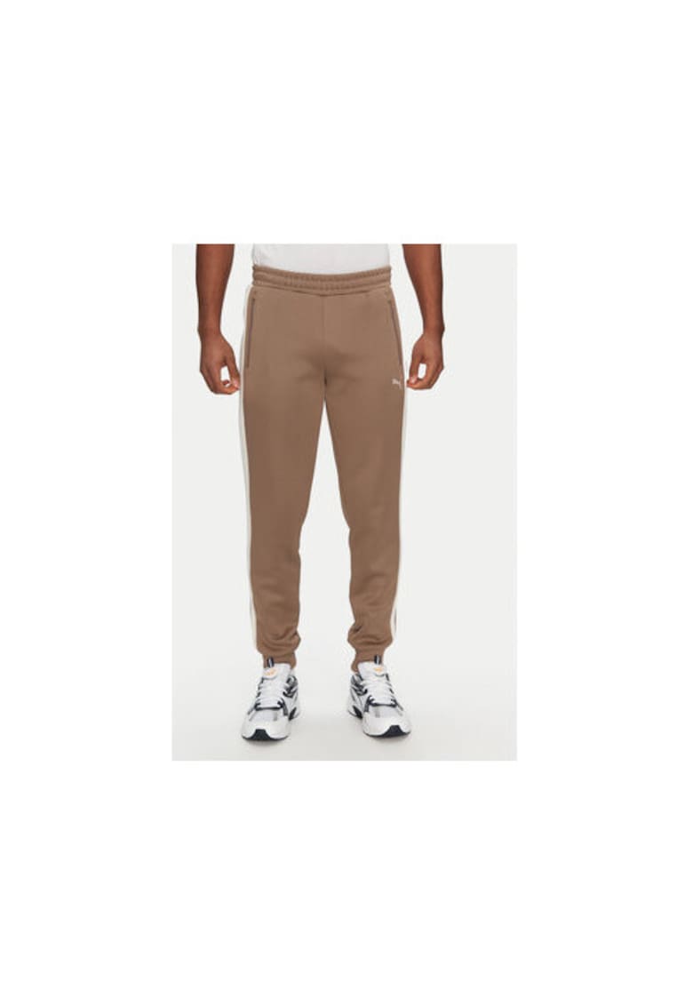 Pantaloni de trening barbati 629588 - Poliester reciclat/Bumbac - Maro - Maro
