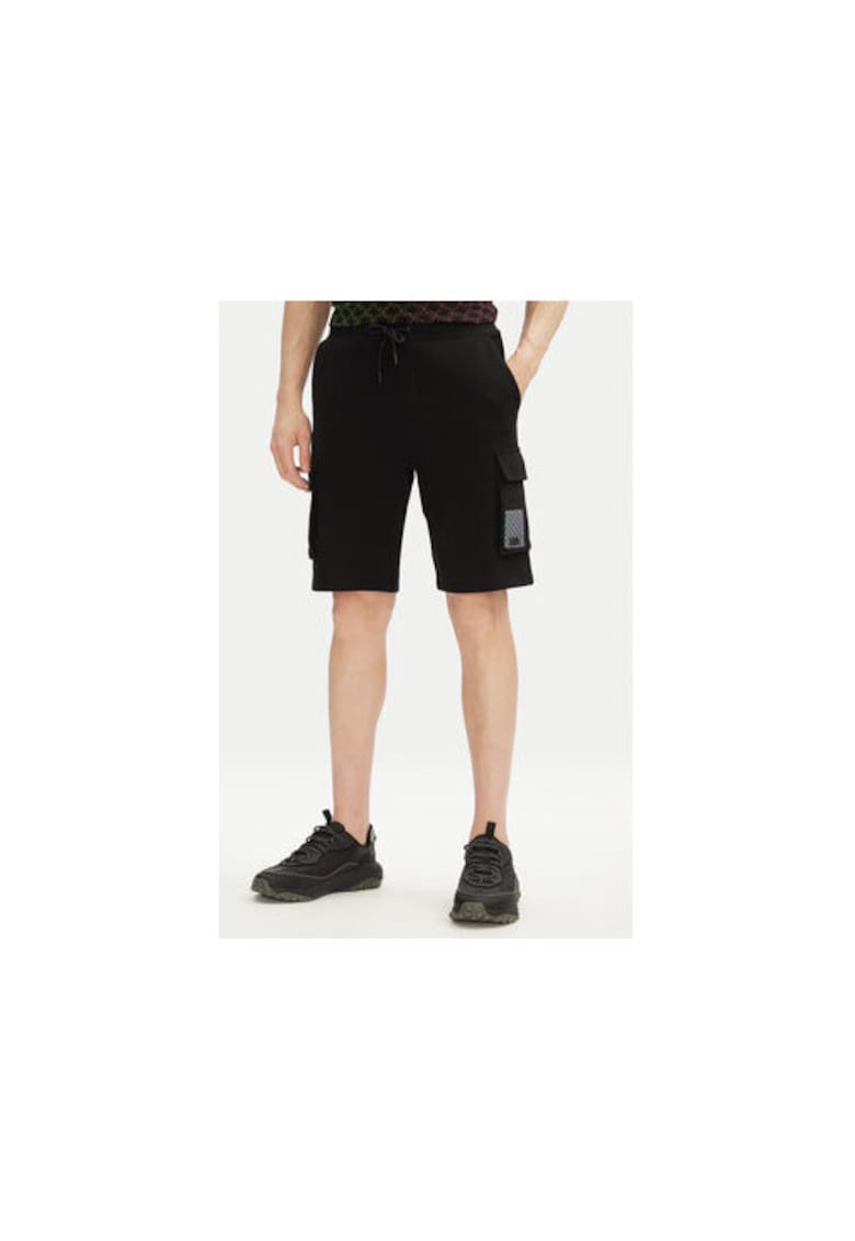Pantaloni scurti sport barbati 705402 552917 - Bumbac - Negru - Negru