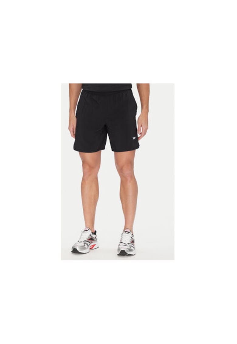 Pantaloni scurti sport barbati  112634 - Poliester reciclat - Negru