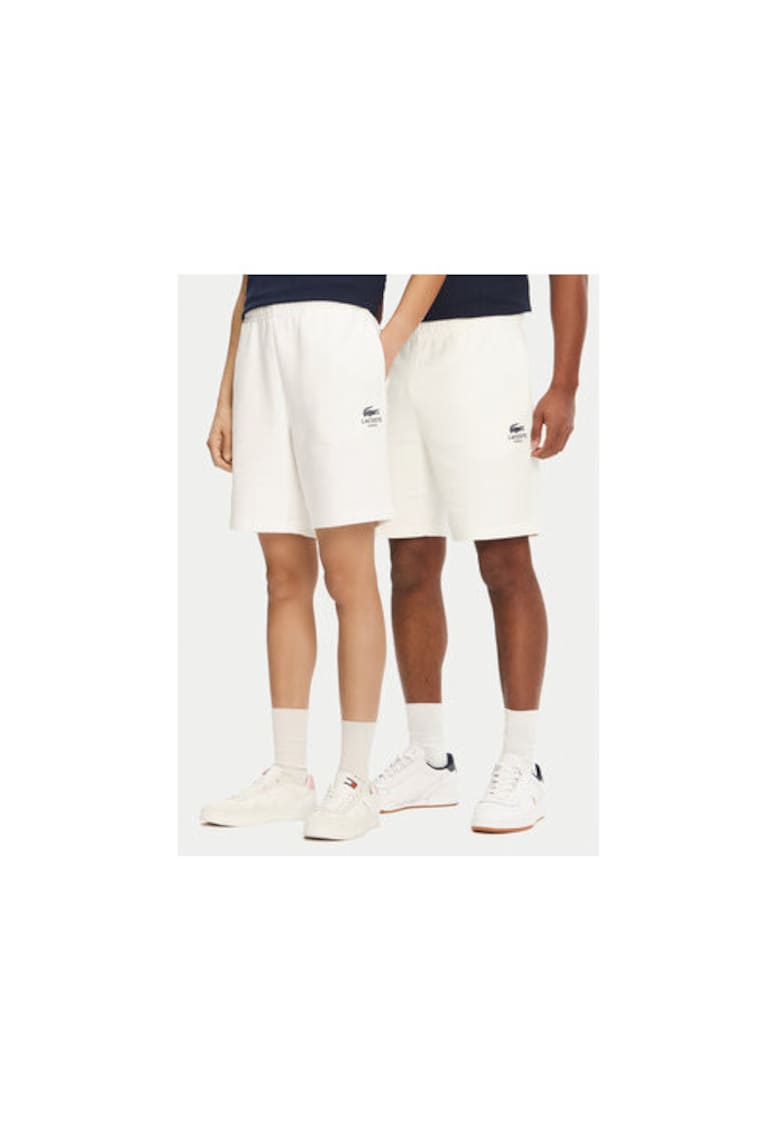 Pantaloni scurti sport unisex GH0990 - Bumbac - Ecru - Ecru