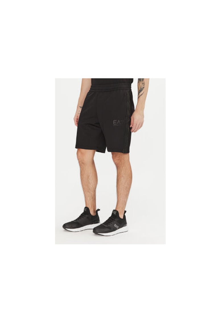 Pantaloni scurti sport barbati Emporio Armani - 7M000309 AF13526 - Poliester/Elastan - Negru