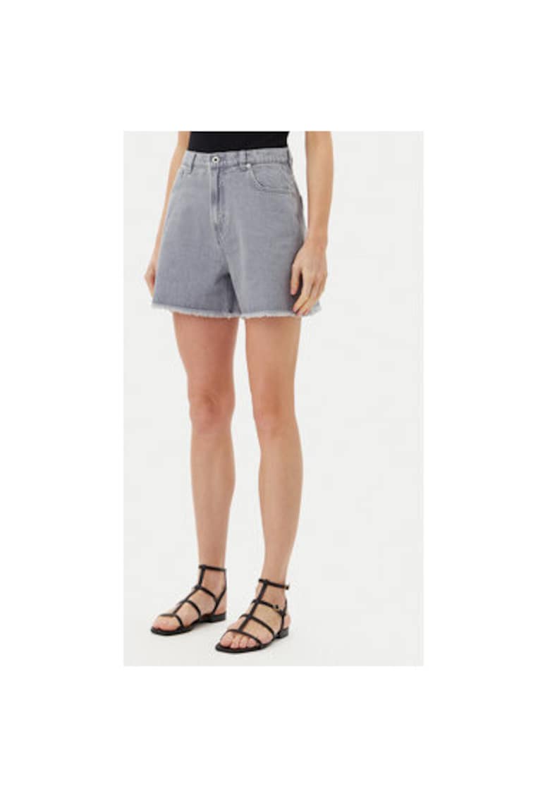 Pantaloni scurti din denim dama PL801112UN7 - Bumbac - 24 US - Gri
