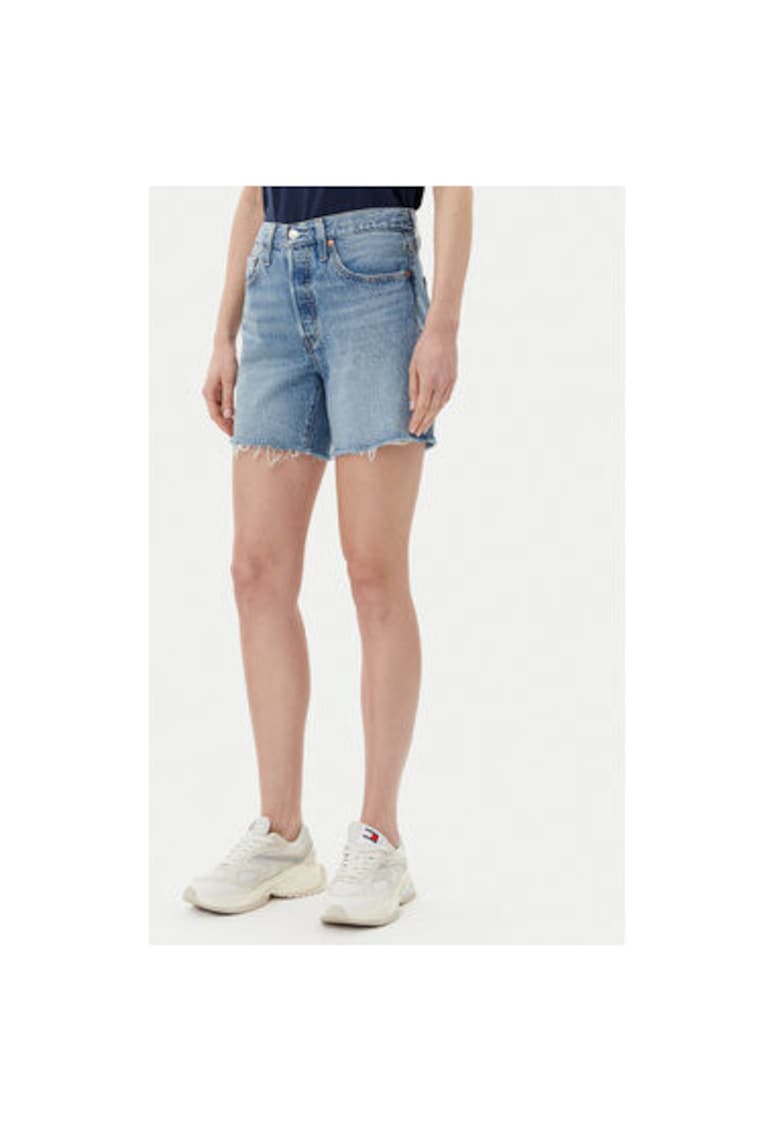 Pantaloni scurti din denim dama Levi S - A9296-0001 - Bumbac/Tencel - Albastru