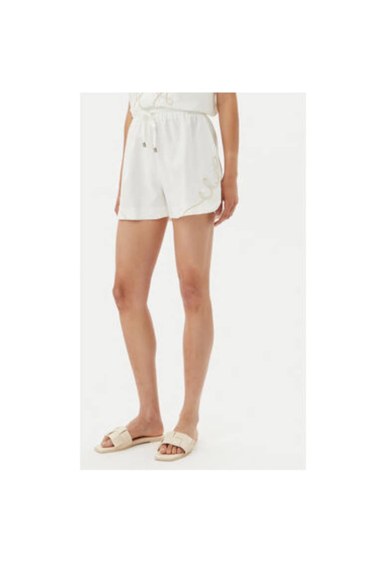 Pantaloni scurti dama 53-5060 - In/Rayon - Alb - Alb