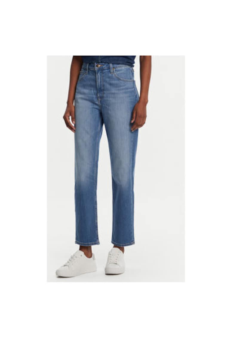 Pantaloni dama 112355263 - Bumbac/Lyocell - Albastru - Albastru
