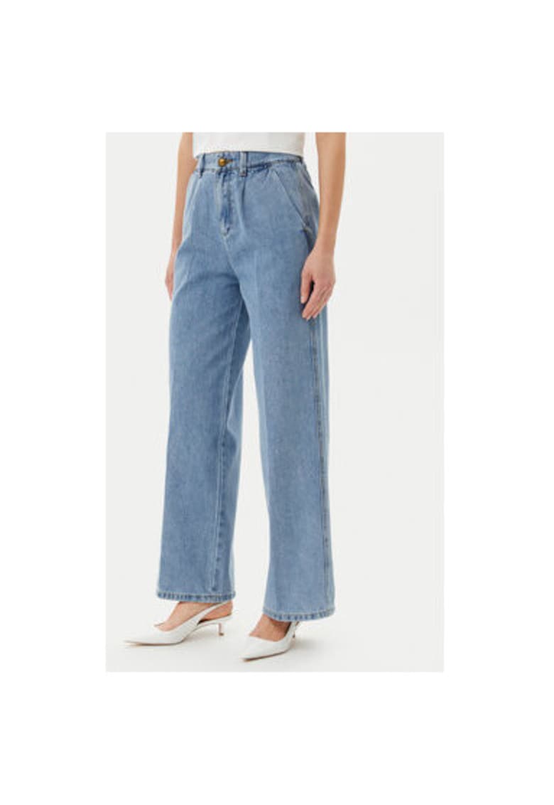 Pantaloni dama ADDE002323 - Bumbac - Albastru - Albastru