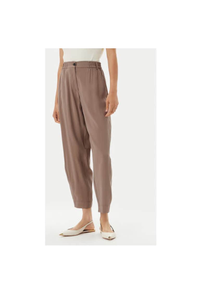 Pantaloni dama 53-5112 - Rayon/Poliester - Bej - Bej