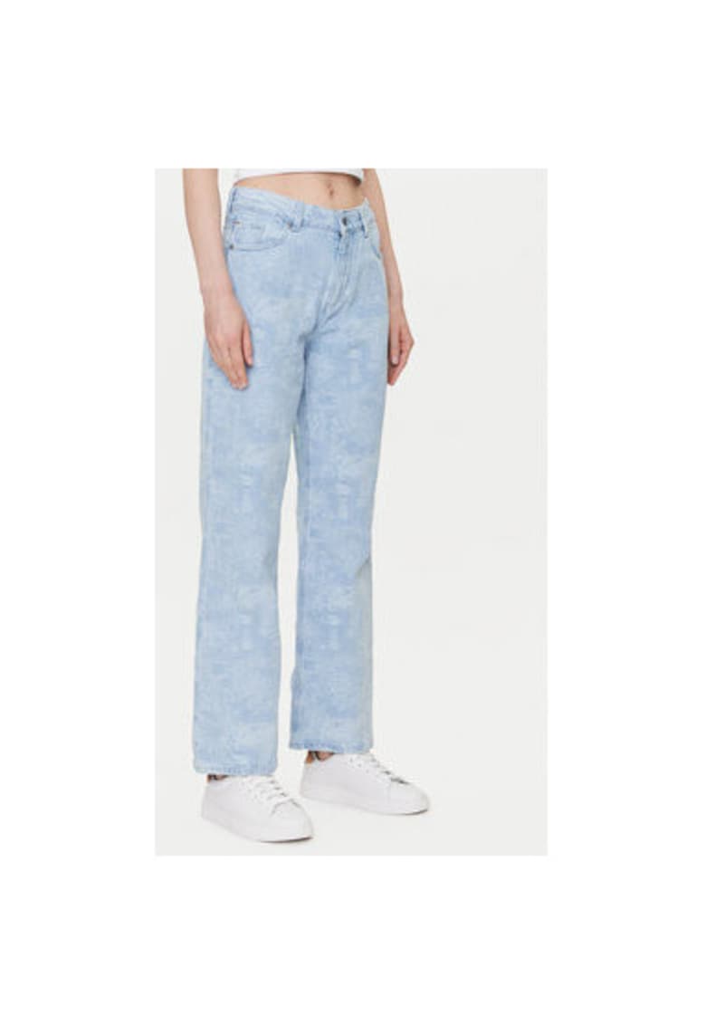 Pantaloni dama 1016002 - Bumbac - Albastru deschis - Albastru deschis