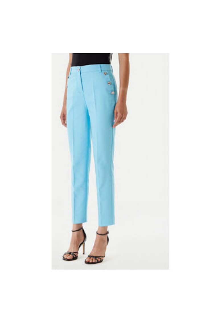 Pantaloni chino dama 251-PKY.F - Bumbac/Poliester - Turcoaz