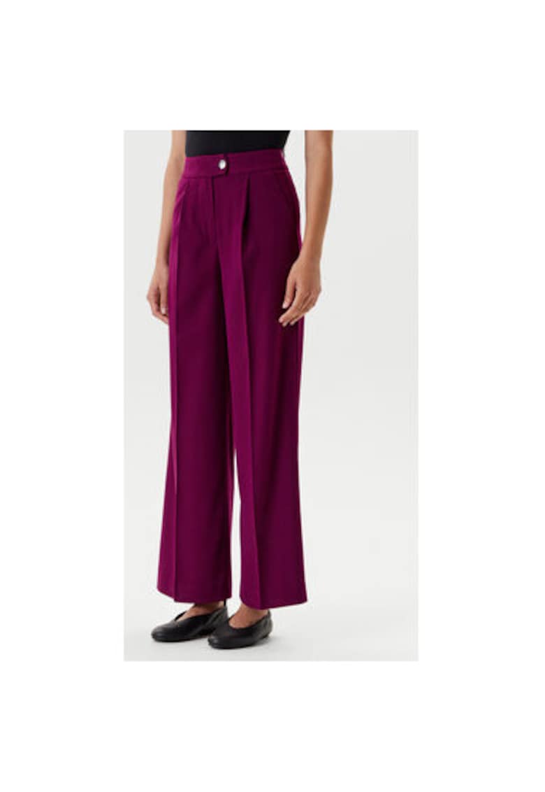 Pantaloni dama 47UPDF07R - Poliester/Viscoza - Mov - Mov