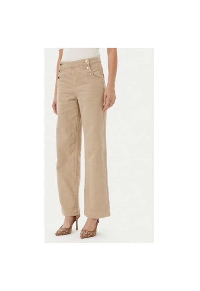 Pantaloni dama  251-PICHAK - Bumbac - Bej