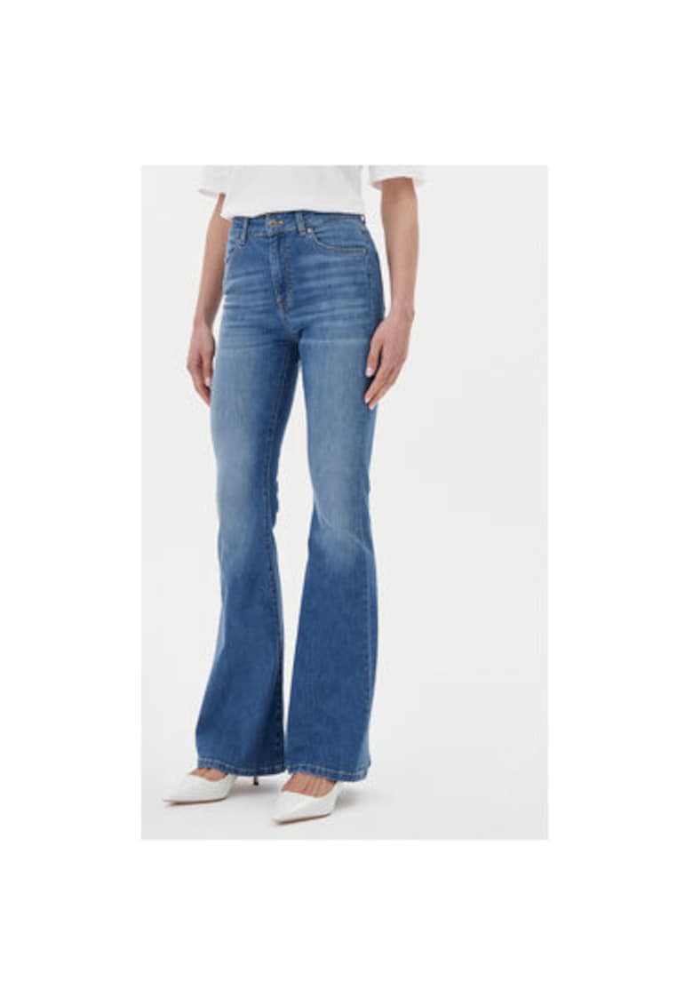 Pantaloni dama DD5073 - Bumbac - Albastru