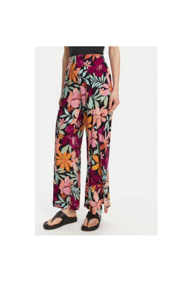 Pantaloni dama EBJNP00127 - Viscoza - Multicolor - Multicolor
