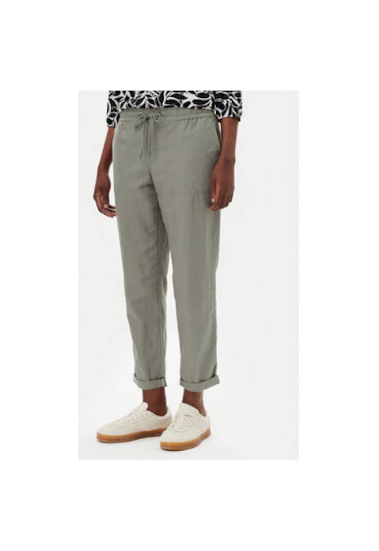 Pantaloni dama 14002404 - In/Bumbac - Verde - Verde