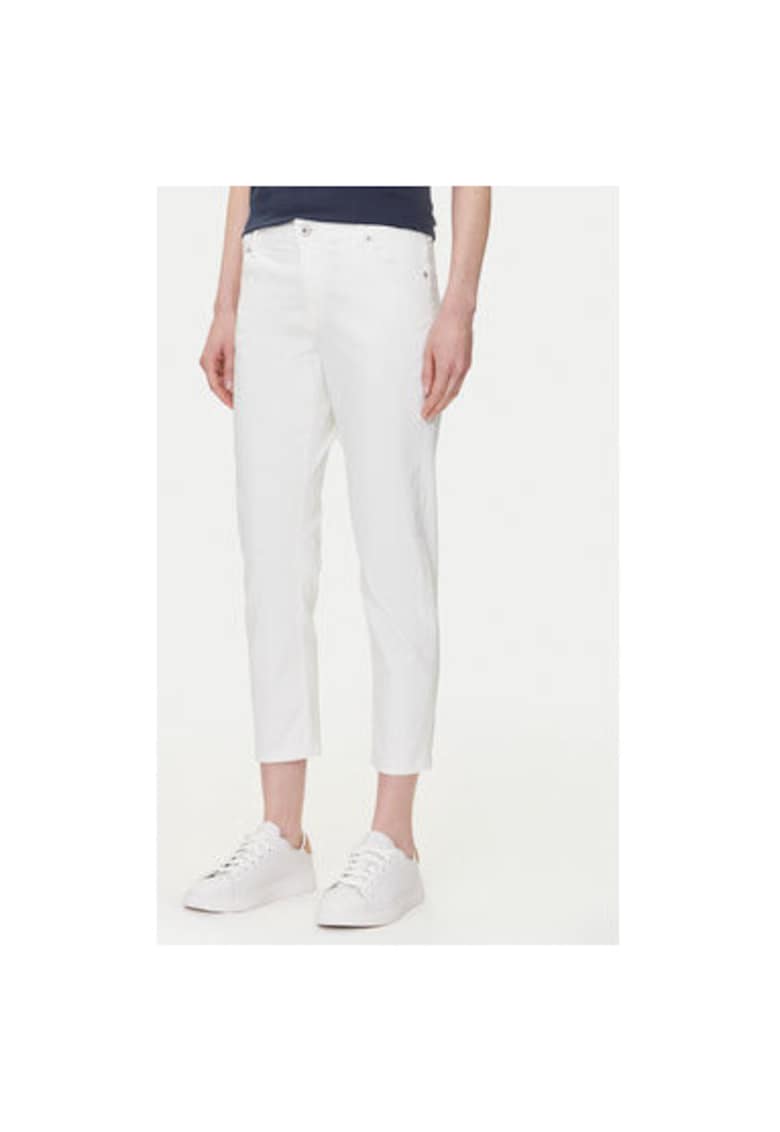 Pantaloni dama 1016544 - Bumbac - Alb - Alb