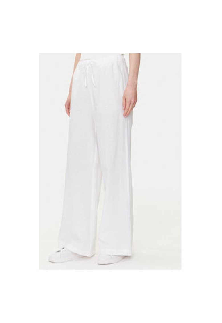Pantaloni dama 1016583 - Bumbac/In - 42 EU - Alb