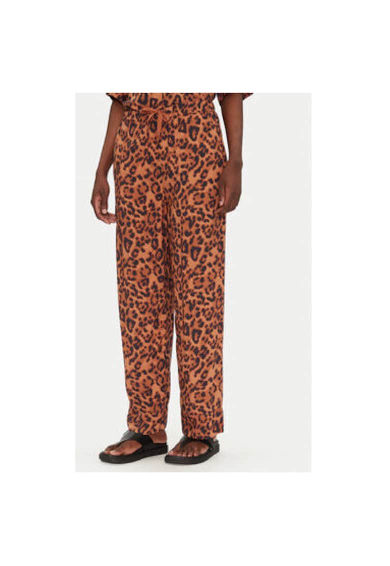 Pantaloni dama  C18SE0 A12 - Viscoza - Maro