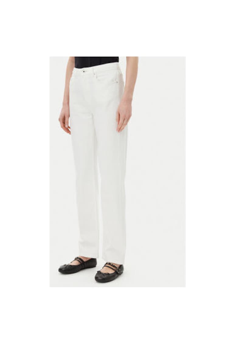 Pantaloni dama A2W10135 - Bumbac organic/Bumbac - Alb - Alb