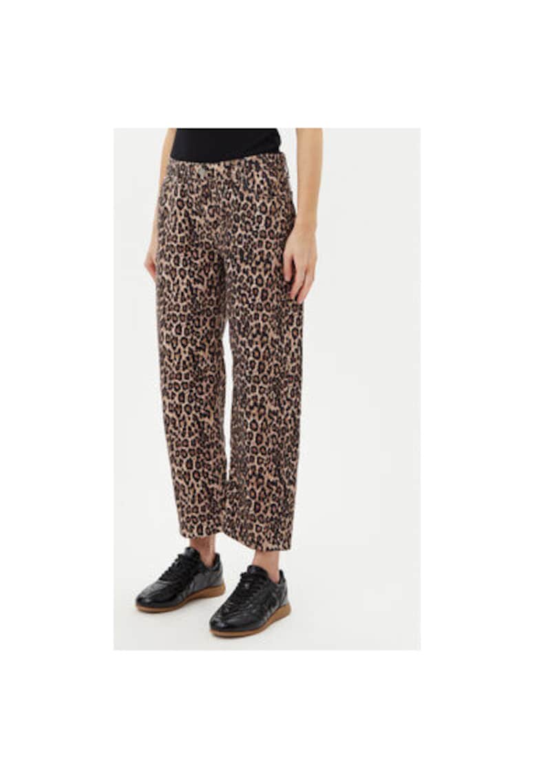 Pantaloni dama P3HSDBNC97 - Bumbac - Maro - Maro
