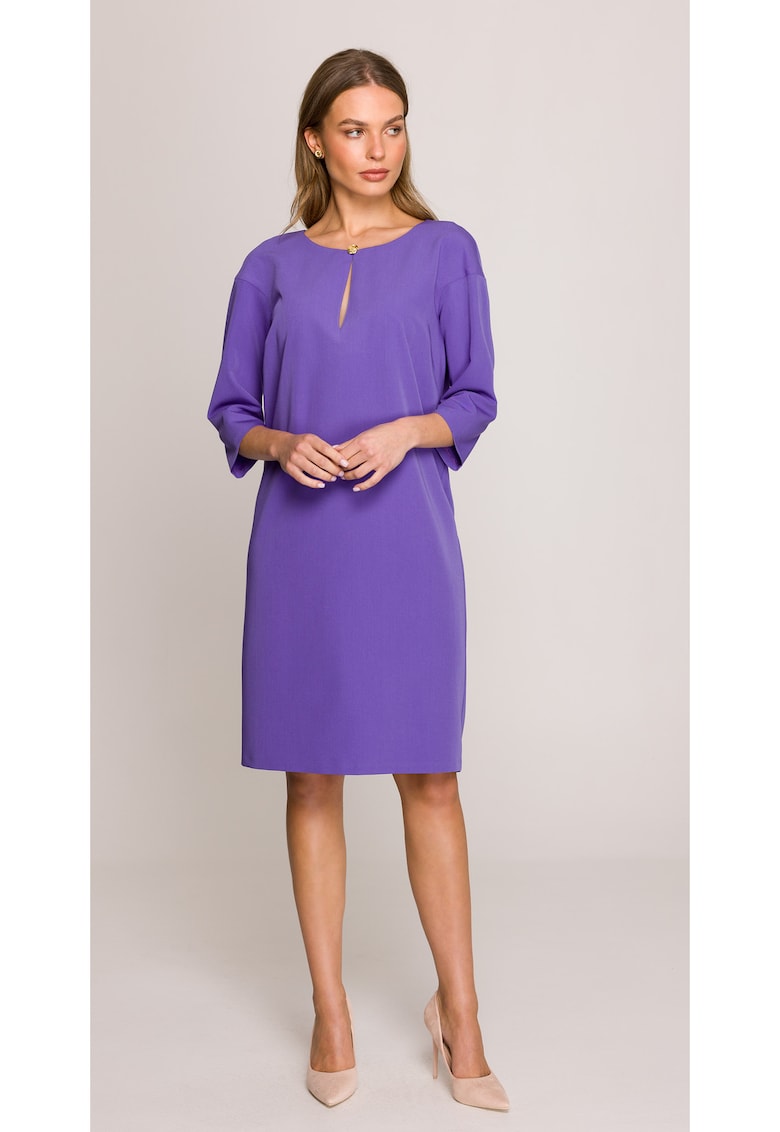 Rochie cu decupaj in forma de lacrima la decolteu -