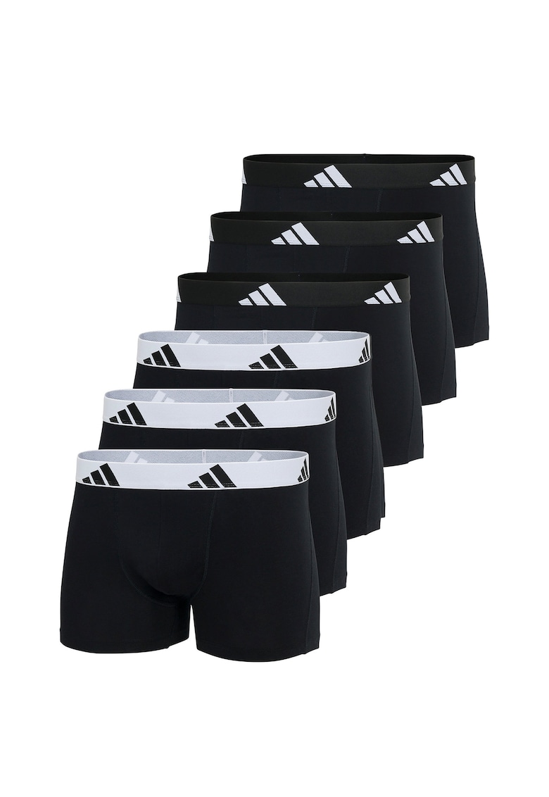 Set de boxeri Active Flex – 6 perechi – Negru stins/Alb optic Set de boxeri Active Flex – 6 perechi – Negru stins/Alb optic