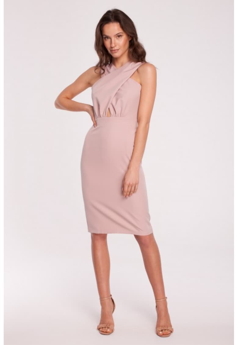 Rochie cu detaliu incrucisat in partea din fata -