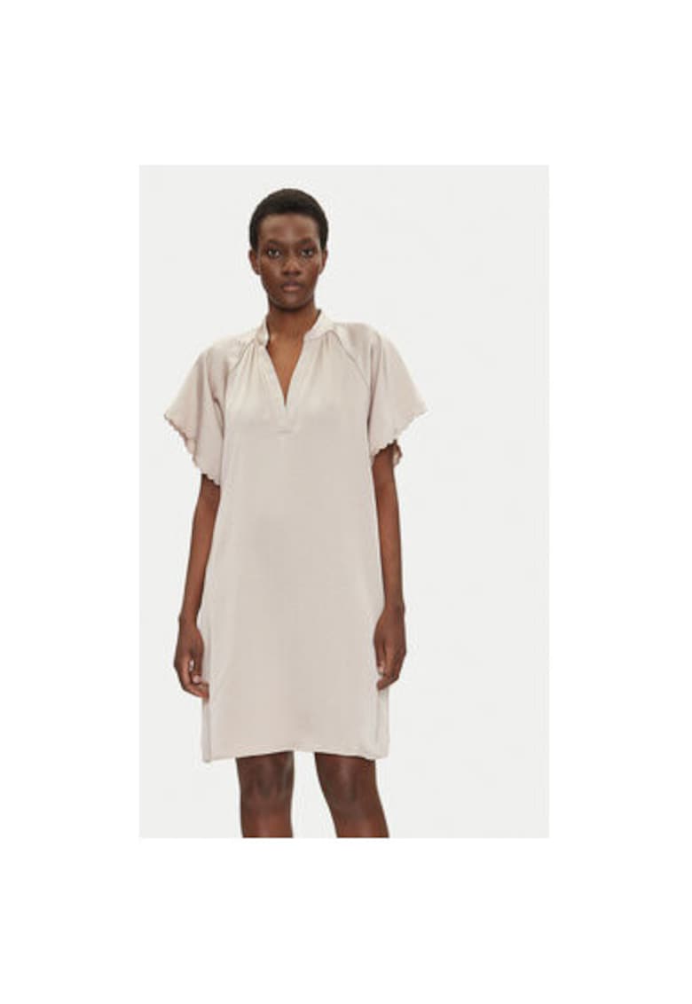 Rochie dama BBW4490 - Poliester reciclat - Bej - Bej