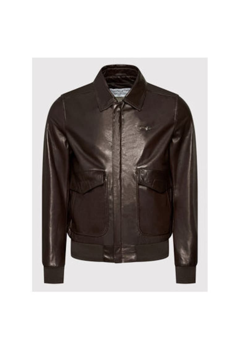 Geaca din piele barbati 221PN50181994 - Piele naturala - 50 EU - Maro