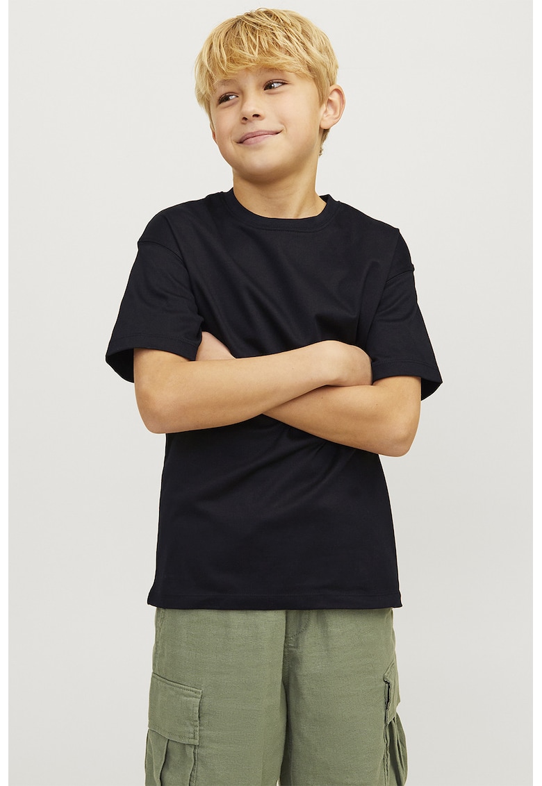 Tricou lejer din bumbac organic - Negru